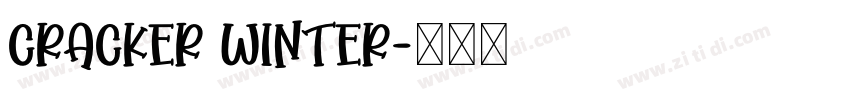 Cracker Winter字体转换